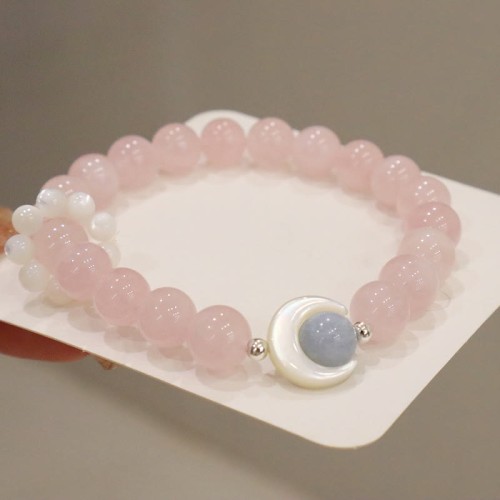 925 Silver Amethyst Aquamarine Cat's Eye Healing Bracelet 925 Silver Amethyst Aquamarine Cat's Eye Healing Bracelet