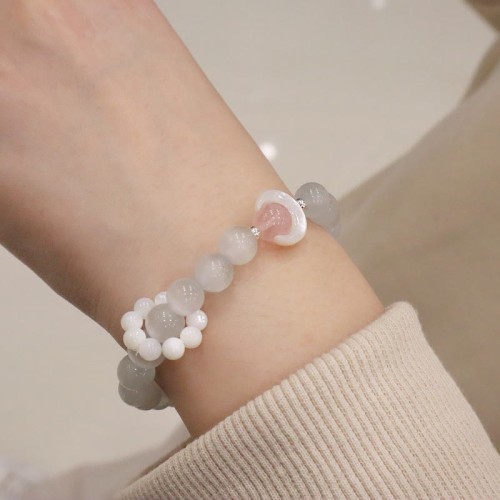 925 Silver Amethyst Aquamarine Cat's Eye Healing Bracelet 925 Silver Amethyst Aquamarine Cat's Eye Healing Bracelet