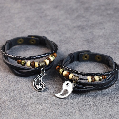 Yin Yang Pendant Couple Balance Bracelet Yin Yang Pendant Couple Balance Bracelet