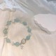 925 Silver Cat's Eye Aquamarine Support Bracelet