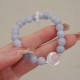 925 Silver Amethyst Aquamarine Cat's Eye Healing Bracelet 925 Silver Amethyst Aquamarine Cat's Eye Healing Bracelet