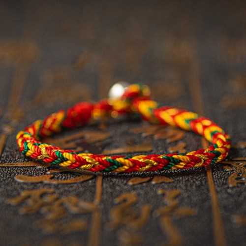 "May You Be Good Fortune" Multicolored Bracelet