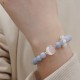 925 Silver Amethyst Aquamarine Cat's Eye Healing Bracelet 925 Silver Amethyst Aquamarine Cat's Eye Healing Bracelet
