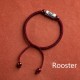 925 Silver 12 Chinese Zodiac Cinnabar String Bracelet
