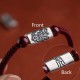 925 Silver 12 Chinese Zodiac Cinnabar String Bracelet