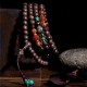 108 Mala Beads Agarwood Red Agate Peace Strength Bracelet