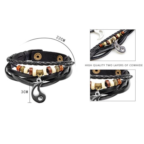 Yin Yang Pendant Couple Balance Bracelet Yin Yang Pendant Couple Balance Bracelet
