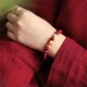 Natural Cinnabar Lucky Koi Fish Jade Blessing Bracelet