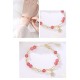 14K Gold Plated Strawberry Quartz M枚bius Loop Bracelet 14K Gold Plated Strawberry Quartz M枚bius Loop Bracelet