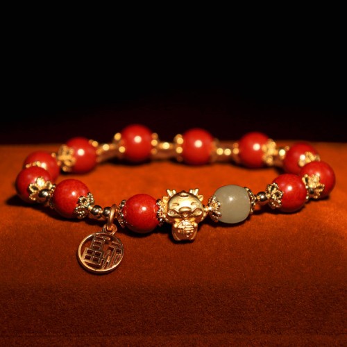 Year of the Dragon Cinnabar Blessing Bracelet Year of the Dragon Cinnabar Blessing Bracelet