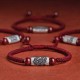 925 Silver 12 Chinese Zodiac Cinnabar String Bracelet