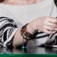 108 Mala Beads Agarwood Red Agate Peace Strength Bracelet