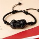 Obsidian Amethyst Citrine PiXiu Wealth Bracelet