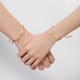 18K Gold Hetian Jade Luck Red Rope Bracelet