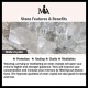 Natural White Crystal Lotus Healing Bracelet