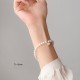 14K Gold Plated Pearl Crystal Shell Charm Bracelet 14K Gold Plated Pearl Crystal Shell Charm Bracelet