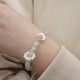 925 Silver Amethyst Aquamarine Cat's Eye Healing Bracelet 925 Silver Amethyst Aquamarine Cat's Eye Healing Bracelet