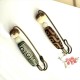 Nine-Eye Dzi Bead Bodhi Seed Lotus Protection Brooch