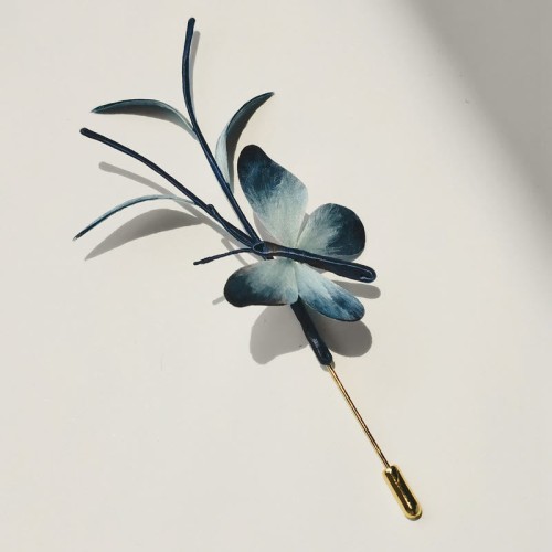 Handmade Velvet Mulberry Silk Butterfly Brooch & Hairpin Handmade Velvet Mulberry Silk Butterfly Brooch & Hairpin
