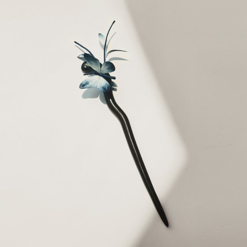 Handmade Velvet Mulberry Silk Butterfly Brooch & Hairpin Handmade Velvet Mulberry Silk Butterfly Brooch & Hairpin