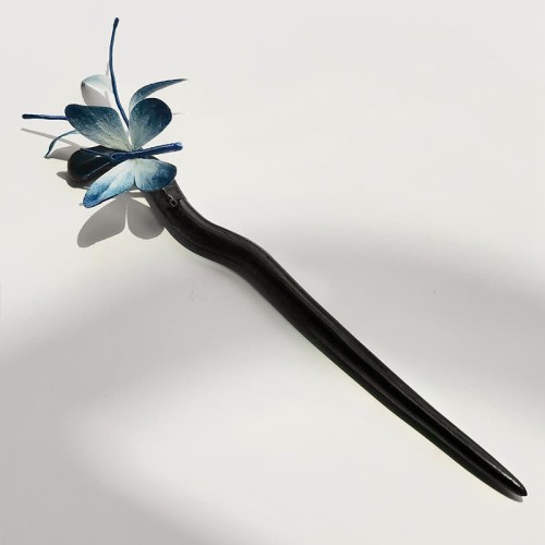 Handmade Velvet Mulberry Silk Butterfly Brooch & Hairpin Handmade Velvet Mulberry Silk Butterfly Brooch & Hairpin
