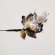 Handmade Velvet Mulberry Silk Flowers & Leaves Brooch Handmade Velvet Mulberry Silk Flowers & Leaves Brooch