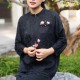 Handmade Yangzhou Velvet Mulberry Silk Purple Magnolia Brooch & Hairpin