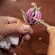 Handmade Yangzhou Velvet Mulberry Silk Peach Blossom Brooch Handmade Yangzhou Velvet Mulberry Silk Peach Blossom Brooch