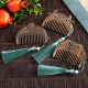 Chinese Zodiac Green Sandalwood Peace Mini Comb