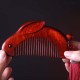 Small Leaf Sandalwood Bunny Comb with Gift Box