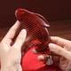 Small Leaf Sandalwood Bunny Comb with Gift Box