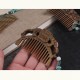 Green Sandalwood Fox Peony Lotus Engraved Comb Green Sandalwood Fox Peony Lotus Engraved Comb