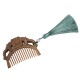 Green Sandalwood Fox Peony Lotus Engraved Comb Green Sandalwood Fox Peony Lotus Engraved Comb
