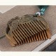 Green Sandalwood Fox Peony Lotus Engraved Comb Green Sandalwood Fox Peony Lotus Engraved Comb