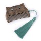 Chinese Zodiac Green Sandalwood Peace Mini Comb