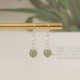 925 Sterling Silver Natural Pearl Jade Wisdom Earrings 925 Sterling Silver Natural Pearl Jade Wisdom Earrings