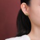 925 Sterling Silver Hetian Jade Abundance Luck Earrings 925 Sterling Silver Hetian Jade Abundance Luck Earrings