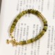 Gilded Cyan Jade Success Healing Bracelet