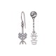 925 Sterling Silver Chinese 'Ping An' 'Xi Le' Protection Earrings