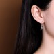 925 Sterling Silver Chinese 'Ping An' 'Xi Le' Protection Earrings
