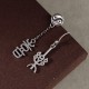 925 Sterling Silver Chinese 'Ping An' 'Xi Le' Protection Earrings