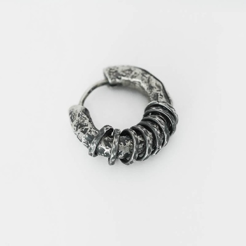 925 Sterling Silver Hand-hammered Protection Earrings 925 Sterling Silver Hand-hammered Protection Earrings