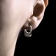 925 Sterling Silver Hand-hammered Protection Earrings 925 Sterling Silver Hand-hammered Protection Earrings