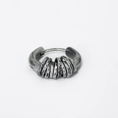 925 Sterling Silver Hand-hammered Protection Earrings 925 Sterling Silver Hand-hammered Protection Earrings
