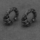 925 Sterling Silver Hand-hammered Protection Earrings 925 Sterling Silver Hand-hammered Protection Earrings