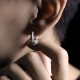 925 Sterling Silver Hand-hammered Protection Earrings 925 Sterling Silver Hand-hammered Protection Earrings