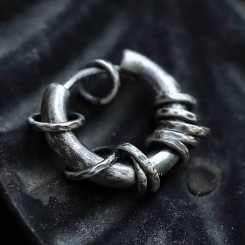925 Sterling Silver Hand-hammered Protection Earrings 925 Sterling Silver Hand-hammered Protection Earrings