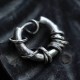 925 Sterling Silver Hand-hammered Protection Earrings 925 Sterling Silver Hand-hammered Protection Earrings
