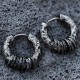 925 Sterling Silver Hand-hammered Protection Earrings 925 Sterling Silver Hand-hammered Protection Earrings