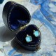 925 Silver Gold-Plated Turquoise Protection Set
